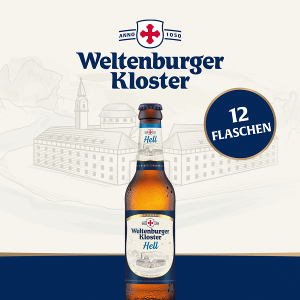 Weltenburger Kloster Hell - Pack 12x 0,33 Ltr. 