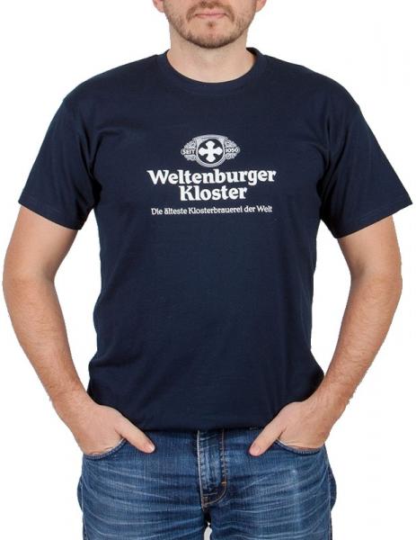 Weltenburger Kloster T-Shirt blau - Stück in L