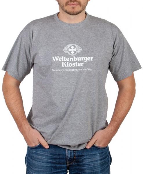 Weltenburger Kloster T-Shirt grau - Stück L